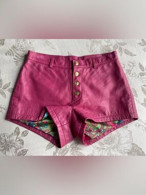 Wilson’s Leather Pink Hot Shorts 4 Retro Barbiecore Festival Rave Western Rodeo